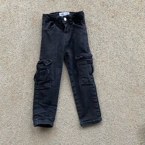 Zara Black Multi Pocket Denim Pants Jeans